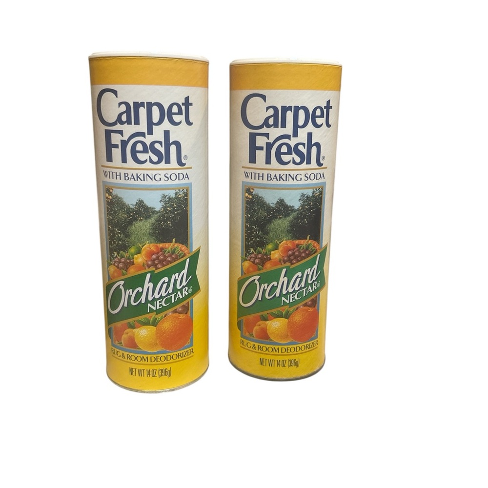(2) Carpet Fresh Rug & Room Deodorizer w/ Baking Soda 14oz Scent: Orchard Nectar